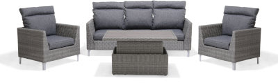 LifestyleGarden Bermuda Hi-Lo Lounge Set in Grey