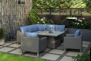 LifestyleGarden Haiti Deluxe Corner Set with Armchairs | Garden Furniture Online