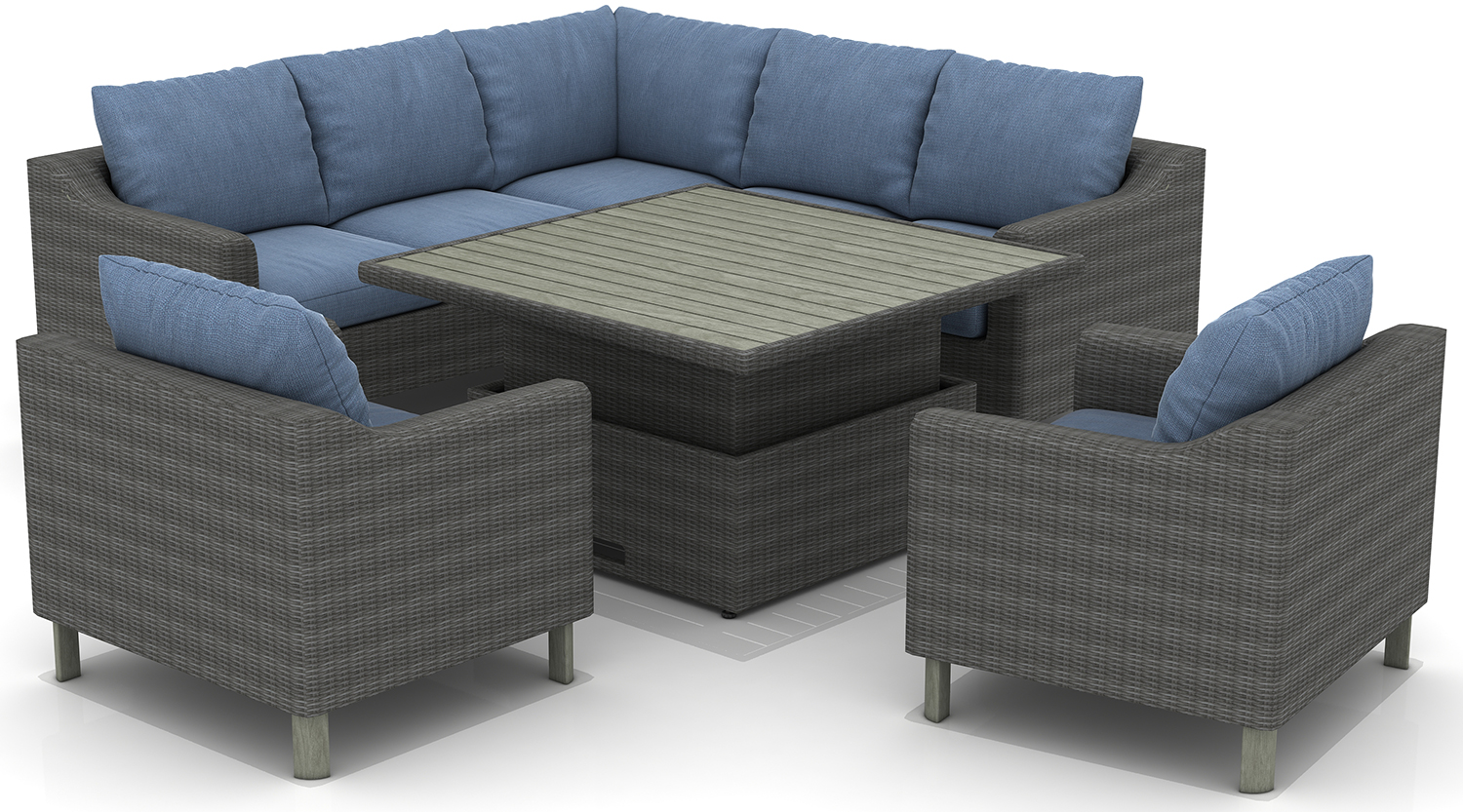 LifestyleGarden Haiti Deluxe Corner Set with Armchairs | Garden Furniture Online