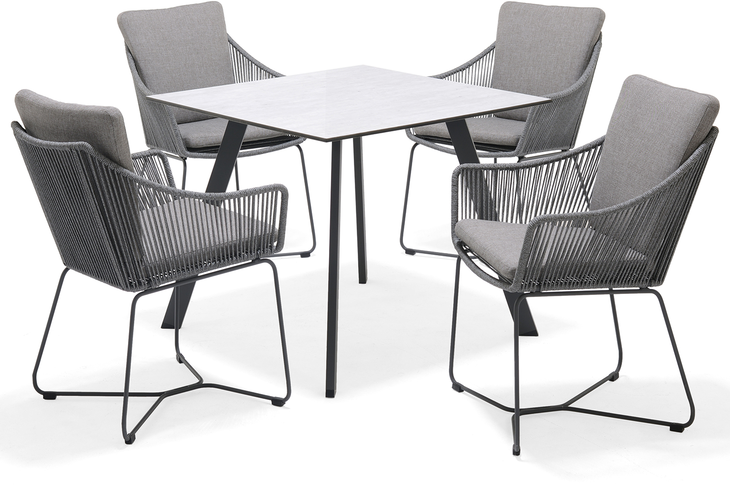 LifestyleGarden Opal 4 Seat Dining Set