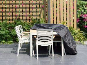 LifestyleGarden Premium Furniture Cover 8x Rectangular dining set   Grey | Garden Furniture Online