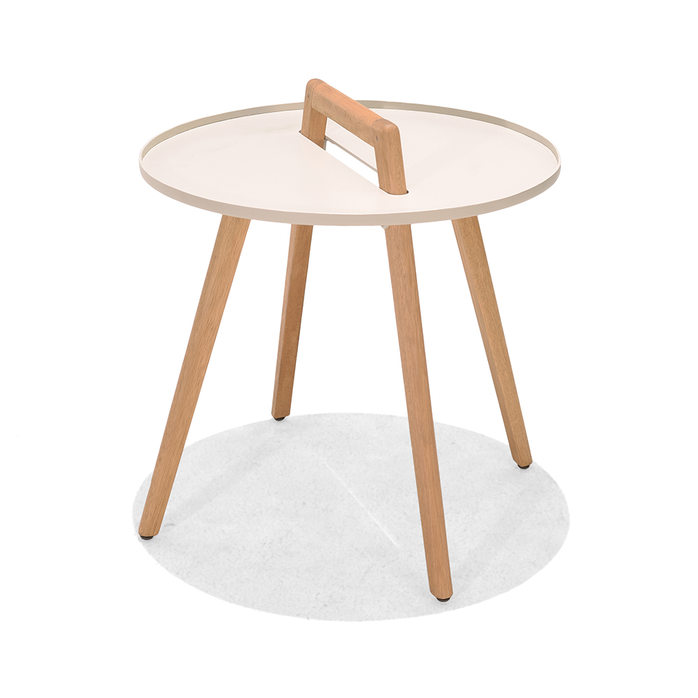 LifestyleGarden Nassau Round Side Table - White