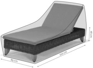 LifestyleGarden Premium Furniture Cover Sunbed 210x85cm   Grey | Garden Furniture Online