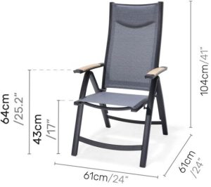 LifestyleGarden Panama Reclining Dining Chair | Garden Furniture Online