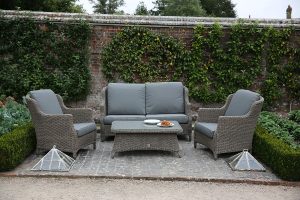 4 Seasons Outdoor Brighton Lounge Set in Pure Weave | Garden Furniture Online