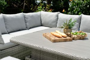 LifestyleGarden Aruba Casual Corner Dining Bench Set | Garden Furniture Online