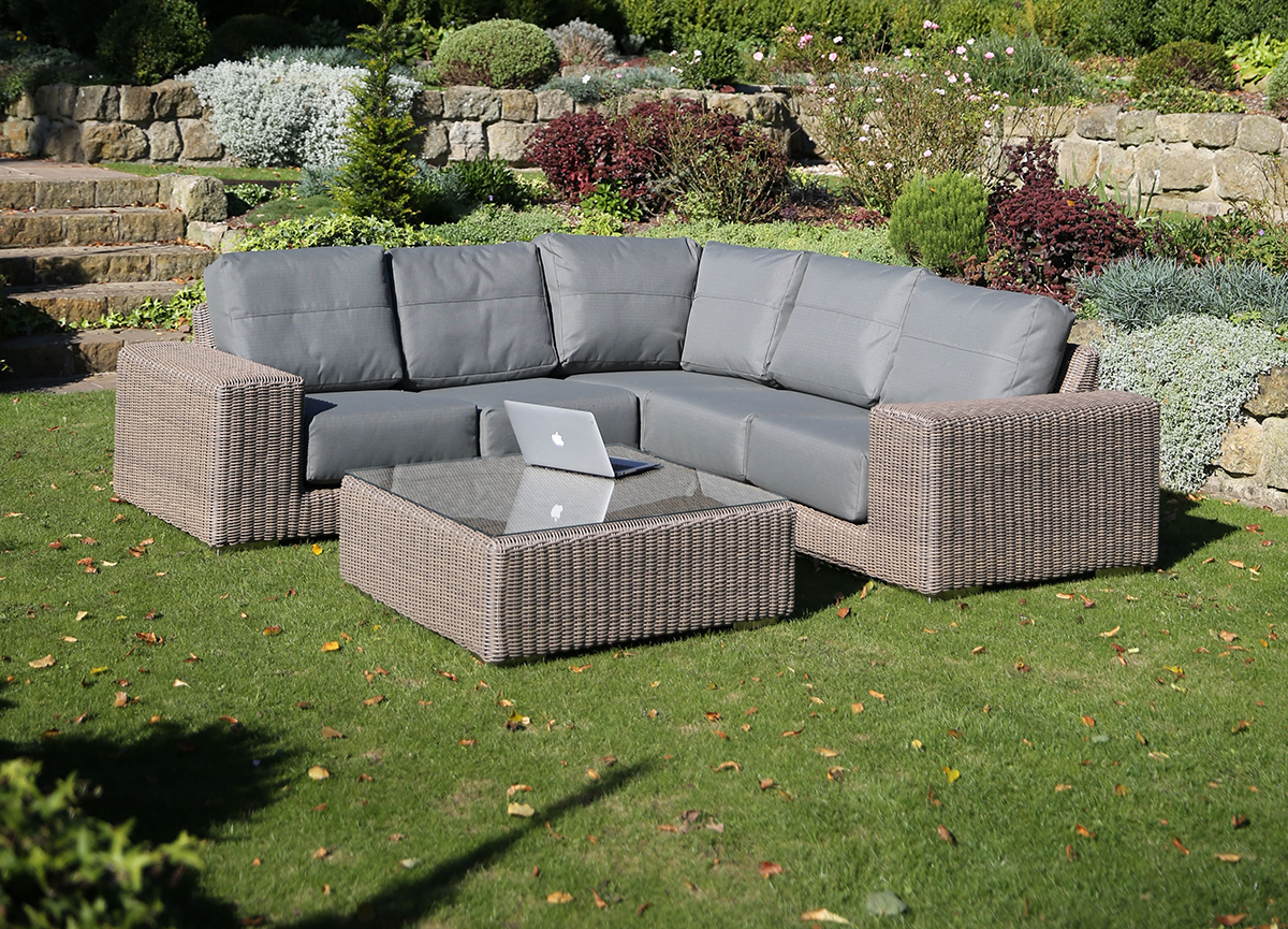 4 Seasons Outdoor Kingston Corner Set in Pure Weave