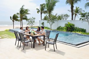 LifestyleGarden Panama 6 Seat Stacking Dining Set   Weathernet | Garden Furniture Online