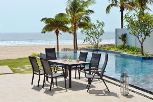 LifestyleGarden Panama 6 Seat Mixed Dining Set   Weathernet | Garden Furniture Online