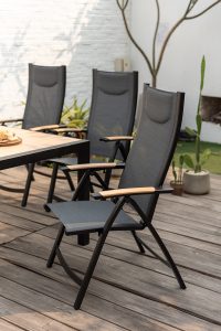 LifestyleGarden Panama 6 Seat Reclining Dining Set   Weathernet | Garden Furniture Online