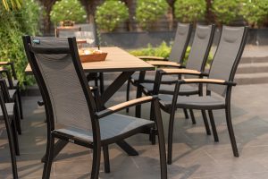 LifestyleGarden Panama 8 Seat Stacking Dining Set   Weathernet | Garden Furniture Online