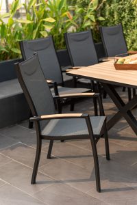 LifestyleGarden Panama 8 Seat Stacking Dining Set   Weathernet | Garden Furniture Online