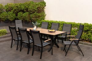 LifestyleGarden Panama 8 Seat Mixed Dining Set   Weathernet | Garden Furniture Online