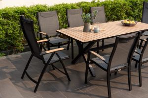 LifestyleGarden Panama 8 Seat Mixed Dining Set   Weathernet | Garden Furniture Online