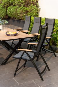 LifestyleGarden Panama 8 Seat Reclining Dining Set   Weathernet | Garden Furniture Online