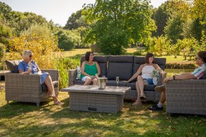 LifestyleGarden Bermuda Hi Lo Lounge Set in Grey | Garden Furniture Online