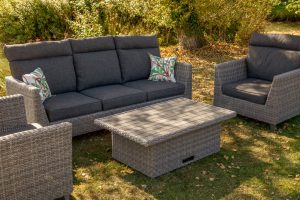 LifestyleGarden Bermuda Hi Lo Lounge Set in Grey | Garden Furniture Online