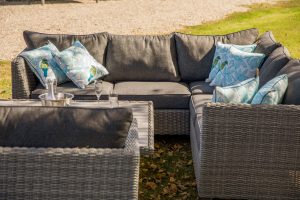 LifestyleGarden Bermuda Casual Corner Set including Sofa Chairs in Grey | Garden Furniture Online