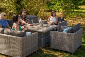 LifestyleGarden Bermuda Casual Corner Set including Sofa Chairs in Grey | Garden Furniture Online