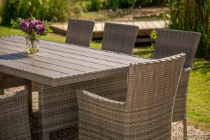 LifestyleGarden Bermuda 6 Seat Dining Set in Grey | Garden Furniture Online