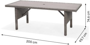 LifestyleGarden Bermuda 6 Seat Dining Set in Grey | Garden Furniture Online