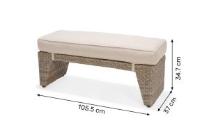 LifestyleGarden Bermuda Casual Corner Set including Stools in Natural | Garden Furniture Online