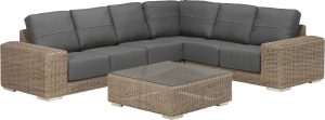 4 Seasons Outdoor Kingston Large Corner Set in Pure Weave | Garden Furniture Online