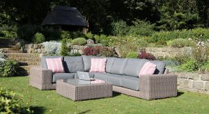 4 Seasons Outdoor Kingston Large Corner Set in Pure Weave | Garden Furniture Online