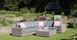 4 Seasons Outdoor Kingston Large Corner Set in Pure Weave | Garden Furniture Online