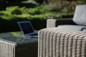 4 Seasons Outdoor Kingston Large Corner Set in Pure Weave | Garden Furniture Online