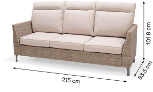 LifestyleGarden Bermuda Hi Lo Lounge Set in Natural | Garden Furniture Online