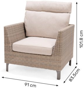 LifestyleGarden Bermuda Hi Lo Lounge Set in Natural | Garden Furniture Online