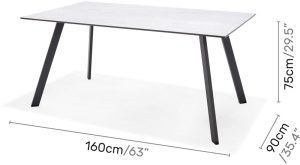 LifestyleGarden Opal Rectangular 6 Seat Dining Set | Garden Furniture Online