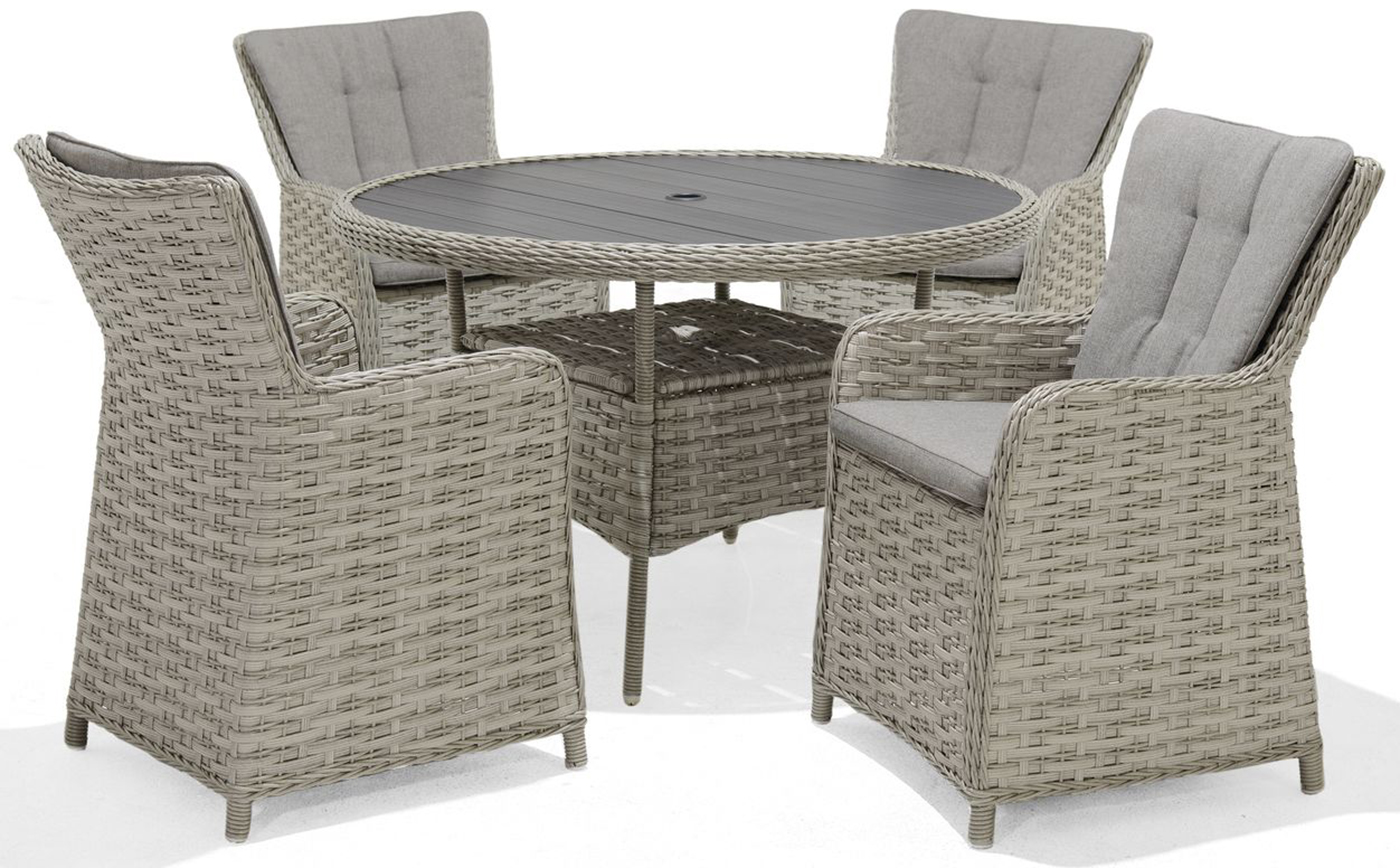 LifestyleGarden Samoa 4 Seat Dining Set | Garden Furniture Online