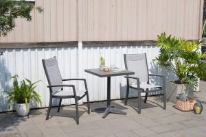 LifestyleGarden Urbanite Panama Dark Bistro Set | Garden Furniture Online