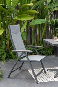 LifestyleGarden Urbanite Panama Dark Reclining Bistro Set | Garden Furniture Online