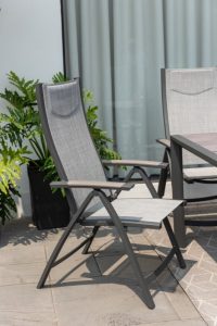 LifestyleGarden Urbanite Panama Dark 8 Seat Reclining Dining Set | Garden Furniture Online