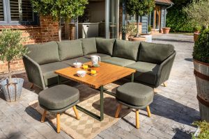 Hartman Eden Corner Dining Set with Stools | Garden Furniture Online