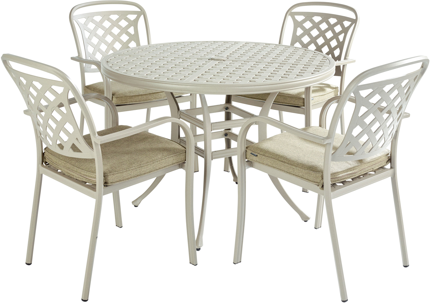 Hartman Berkeley 4 Seat Round Dining Set | Garden Furniture Online