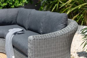 LifestyleGarden Martinique Grey Casual Corner Dining Bench Set | Garden Furniture Online