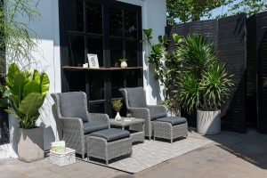 LifestyleGarden Martinique Grey Companion Set | Garden Furniture Online