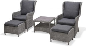 LifestyleGarden Martinique Grey Companion Set | Garden Furniture Online