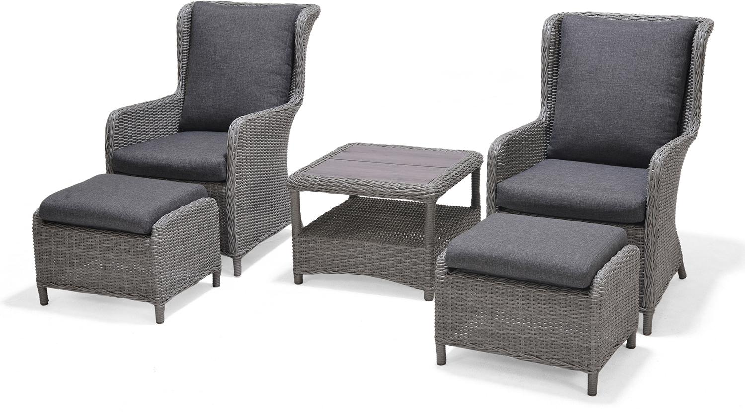 LifestyleGarden Martinique Grey Companion Set