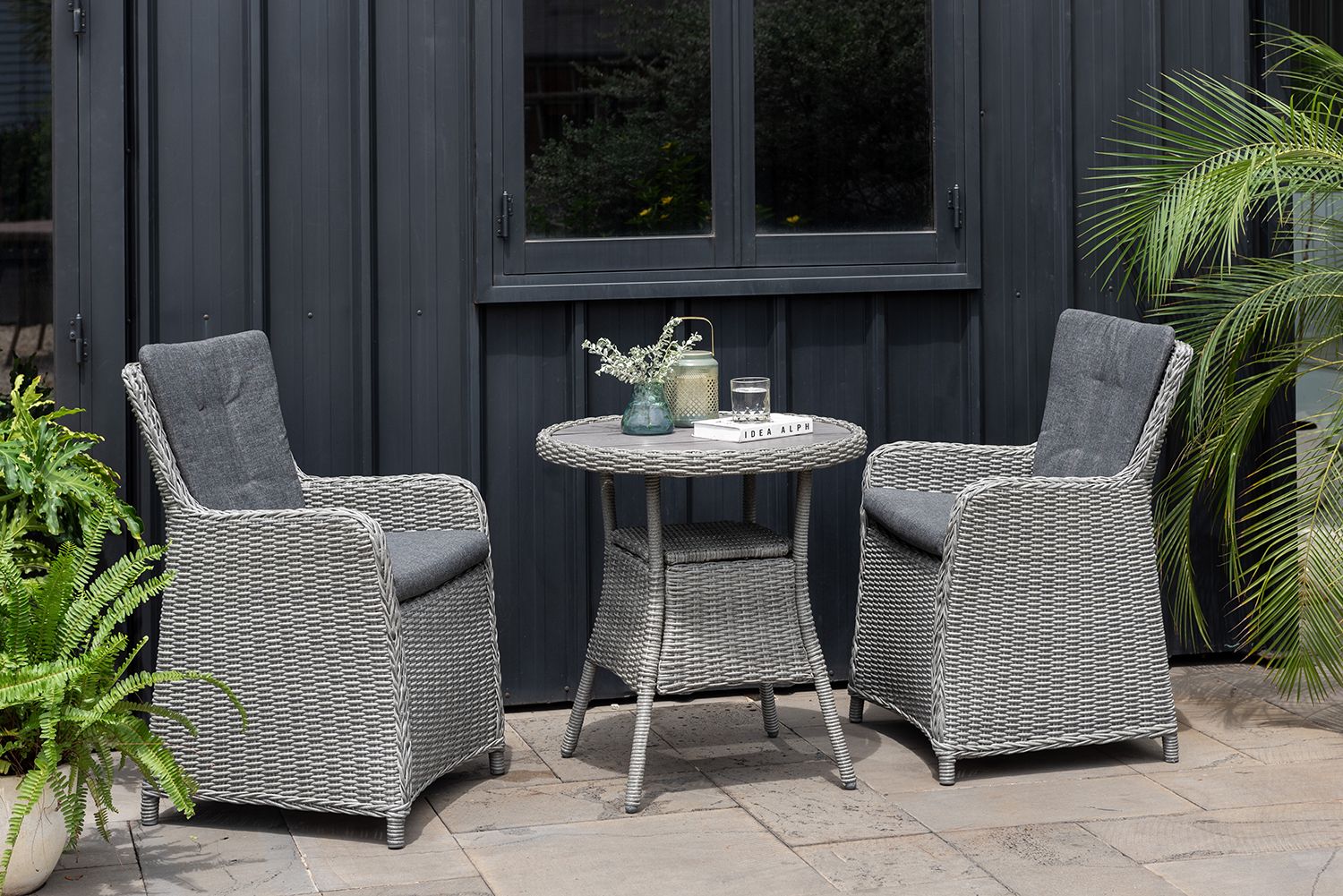 LifestyleGarden Martinique Grey Bistro Set