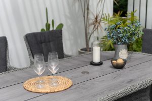 LifestyleGarden Martinique Grey 6 Seat Dining Set | Garden Furniture Online