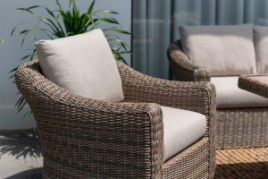 LifestyleGarden Martinique Natural Casual Corner Dining Chair Set | Garden Furniture Online