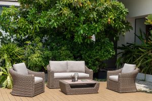 LifestyleGarden Martinique Natural Lounge Set | Garden Furniture Online