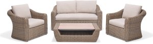 LifestyleGarden Martinique Natural Lounge Set | Garden Furniture Online