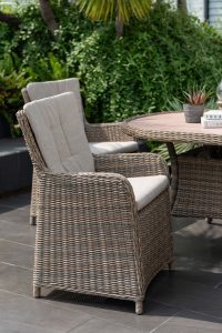 LifestyleGarden Martinique Natural 6 Seat Dining Set | Garden Furniture Online