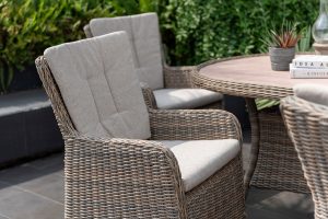 LifestyleGarden Martinique Natural 6 Seat Dining Set | Garden Furniture Online